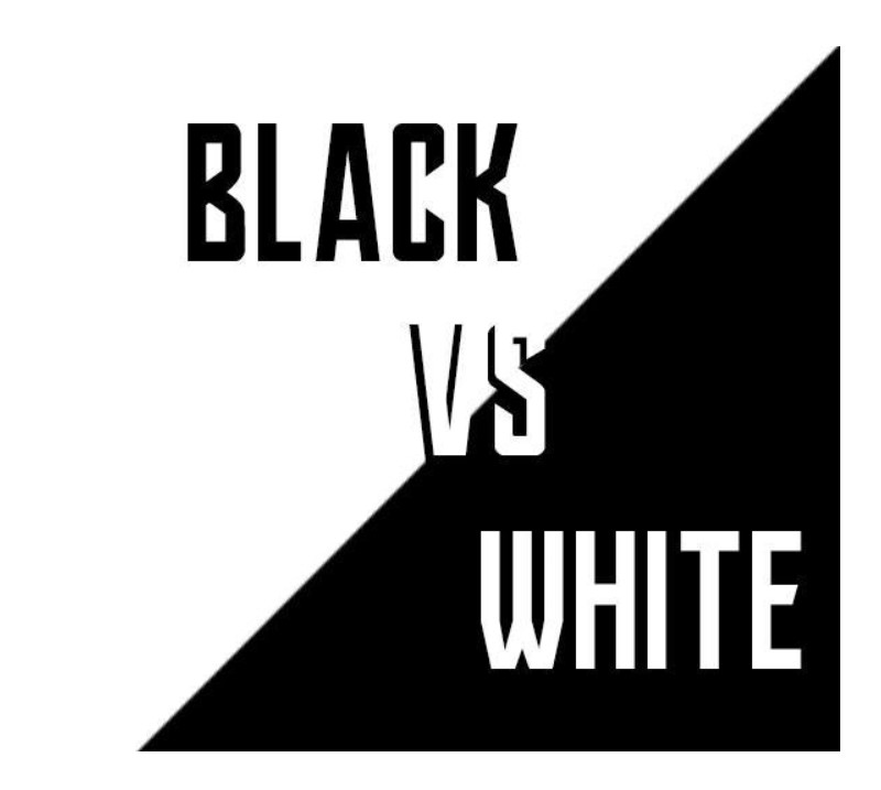 Включи против черного. Черный против белого. Черный vs белый. Выбирашки черный против белого. Vs черный.
